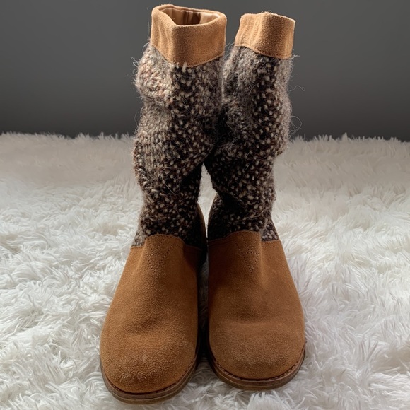 Toms Brown Heeled Fall Moto Boots - Picture 7 of 11
